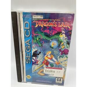 Dragon's Lair (Sega CD, 1994) Complete CIB Tested Working - CLEAN!